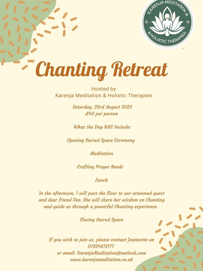 Chanting retreat August 2025 